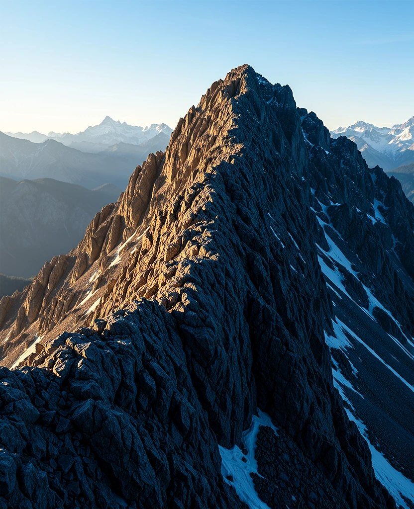 The structural precision of an Alpine peak